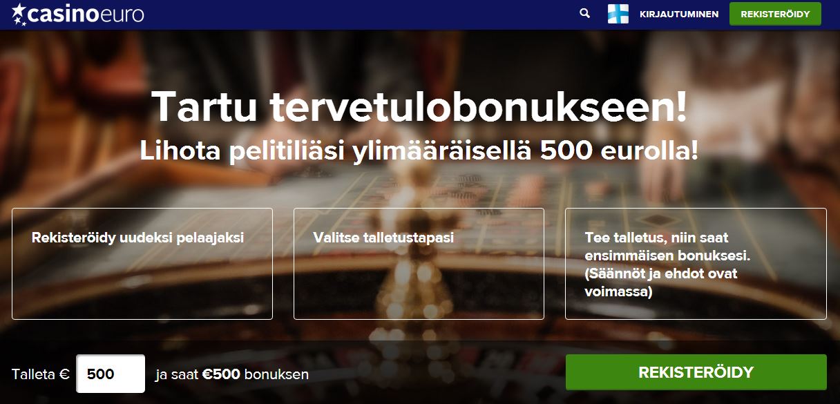 casinoeuro 5e ilmaista pelirahaa